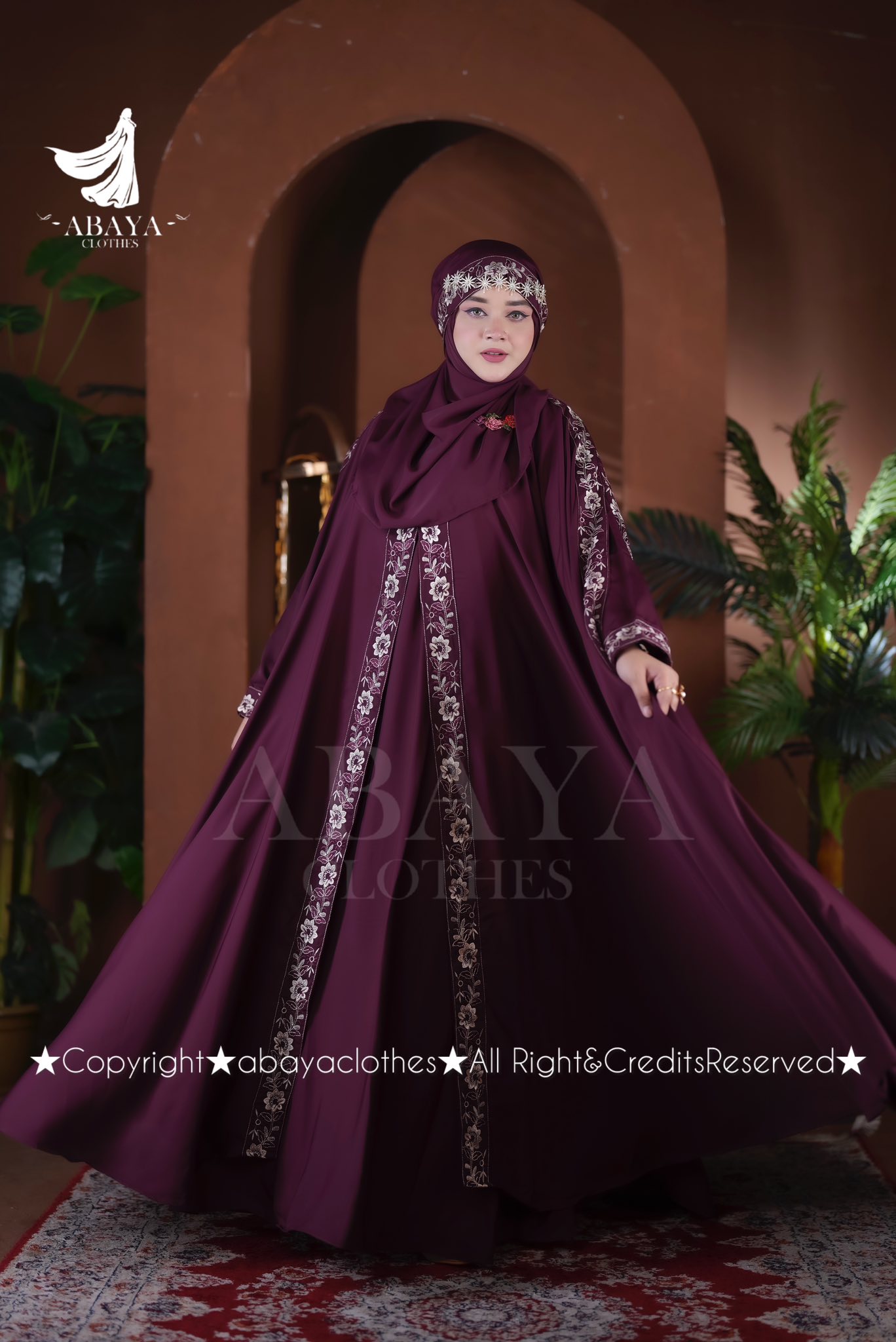 Nakshi Abaya ( Kolija Colour ) - Image 2