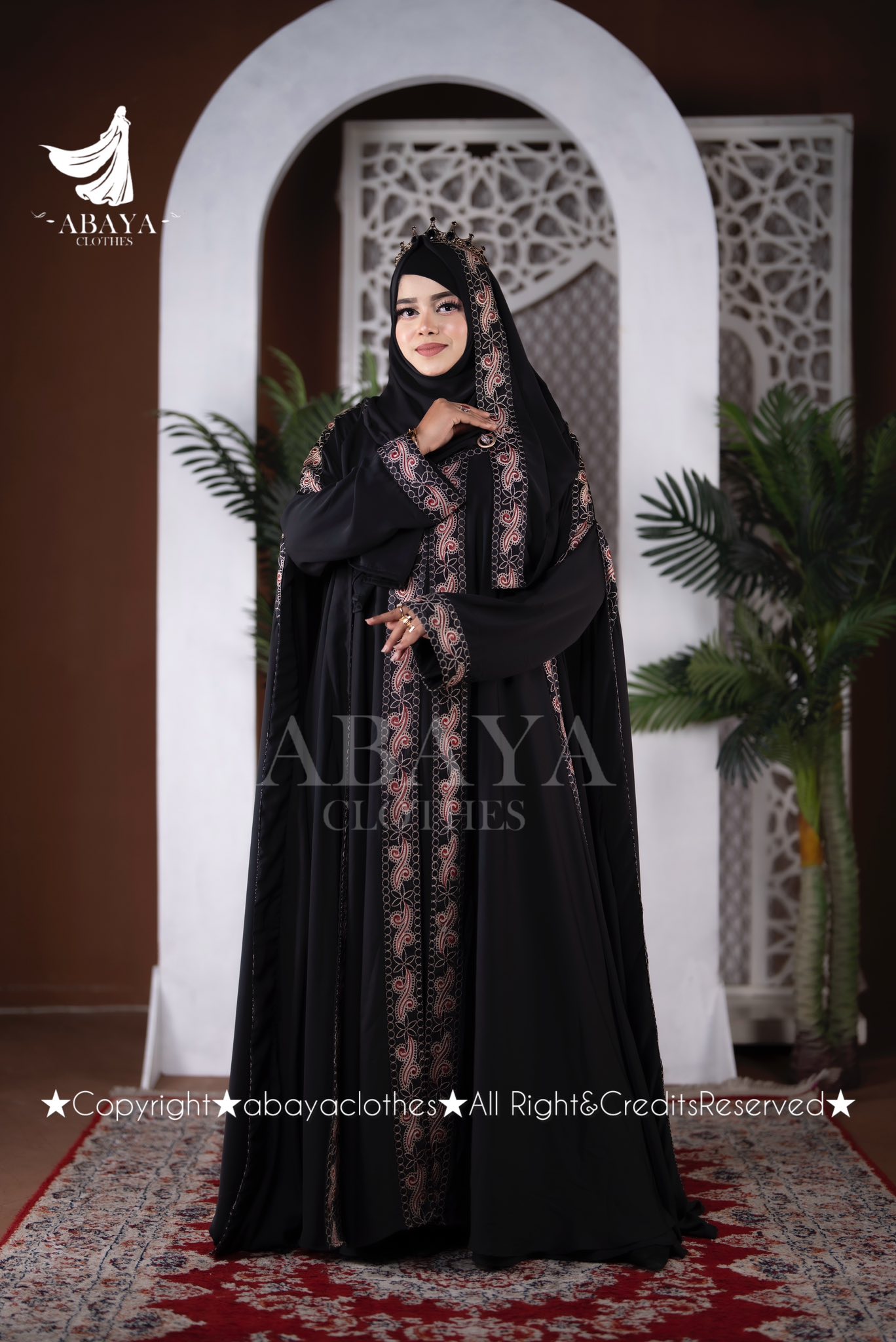 Queen Abaya Black Colour - Image 2