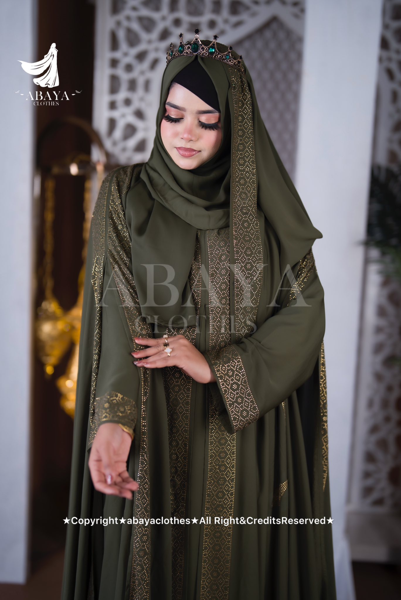 Moyuri Abaya Olive - Image 4