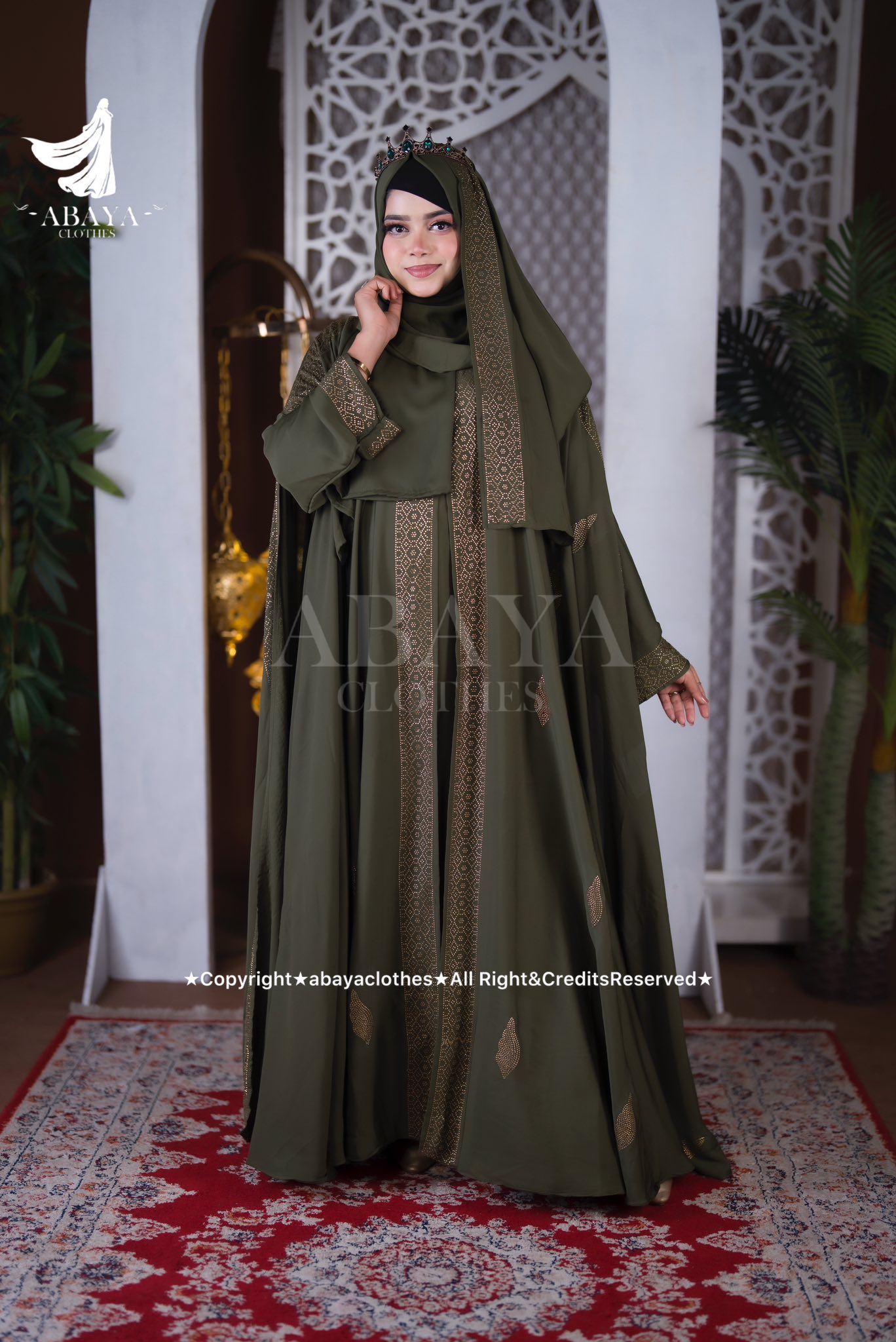 Moyuri Abaya Olive - Image 3
