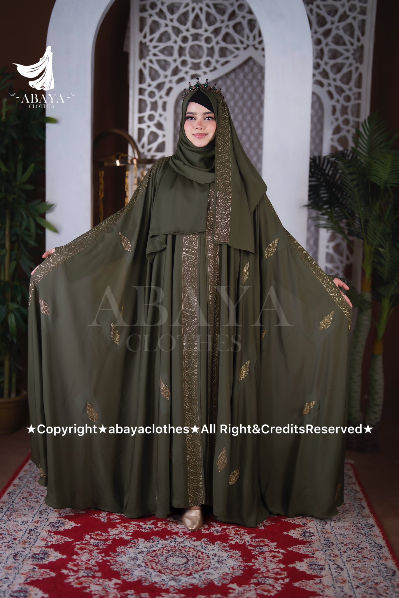 Moyuri Abaya Olive - Image 6