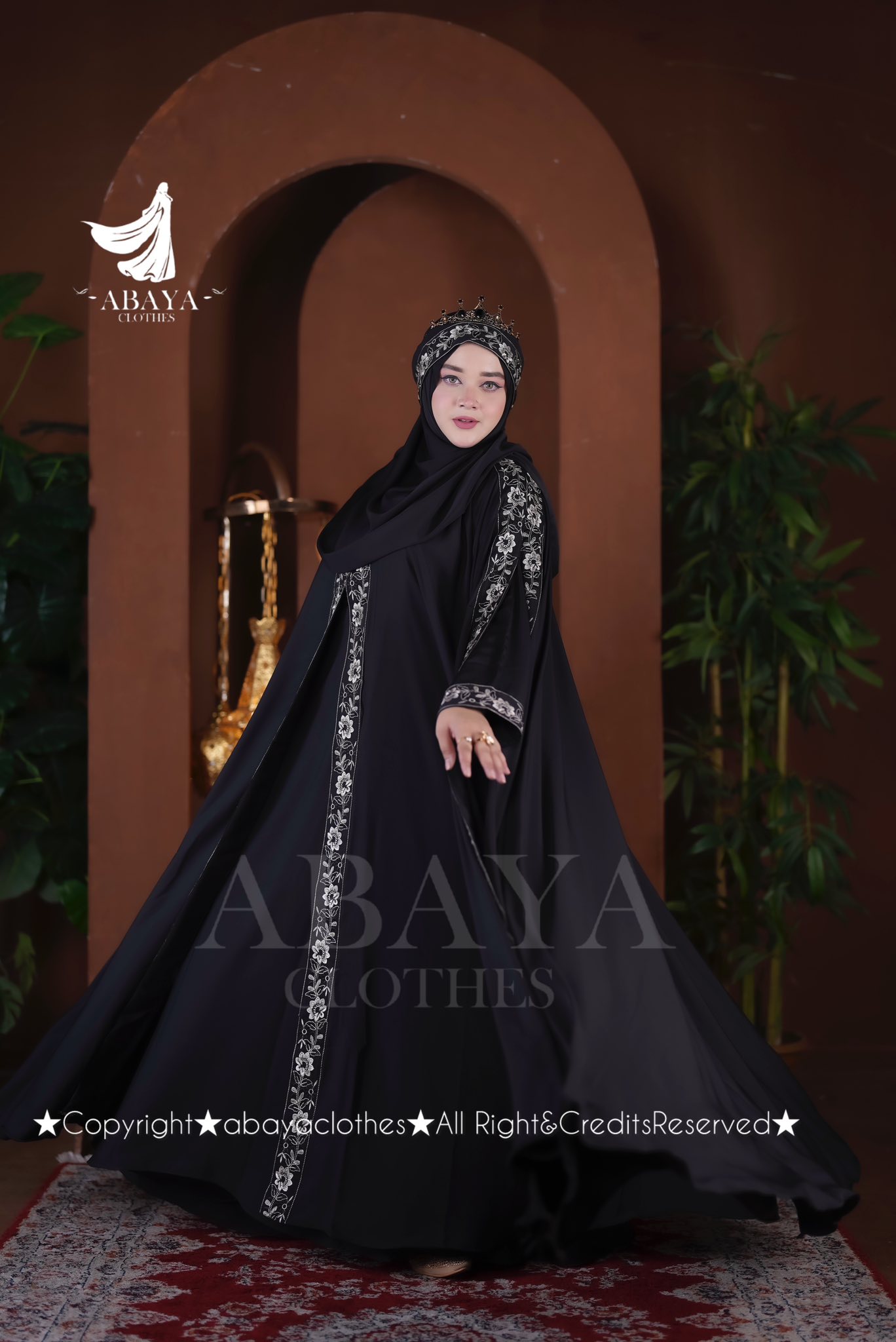 Nakshi Abaya ( Black Colour ) - Image 3