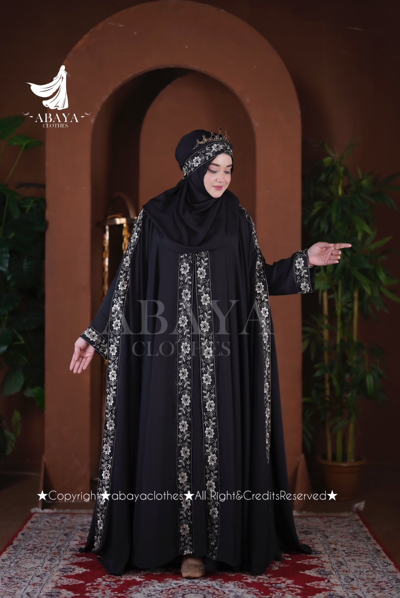 Nakshi Abaya ( Black Colour ) - Image 2