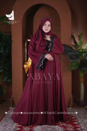 Mahira Abaya  ( Maroon Colour )