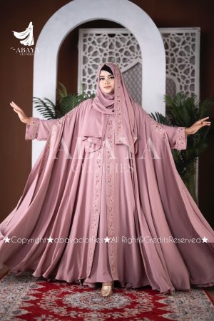 Queen Abaya Baby Pink Colour