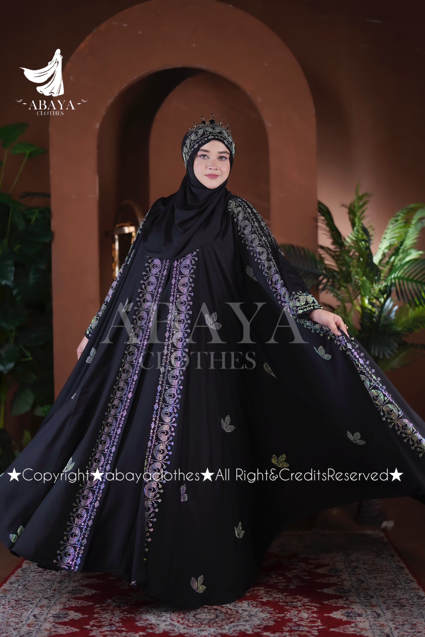 Rajkumari Abaya Black - Image 2