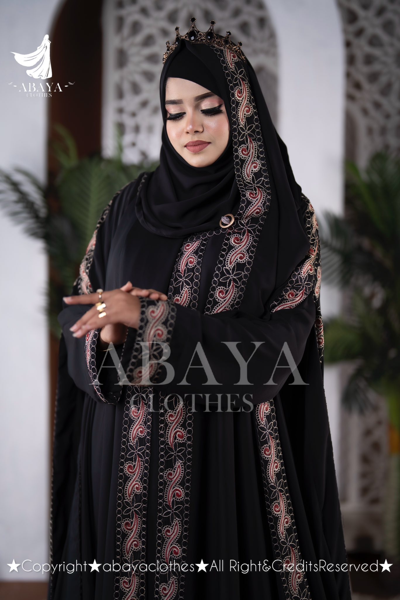 Queen Abaya Black Colour - Image 4