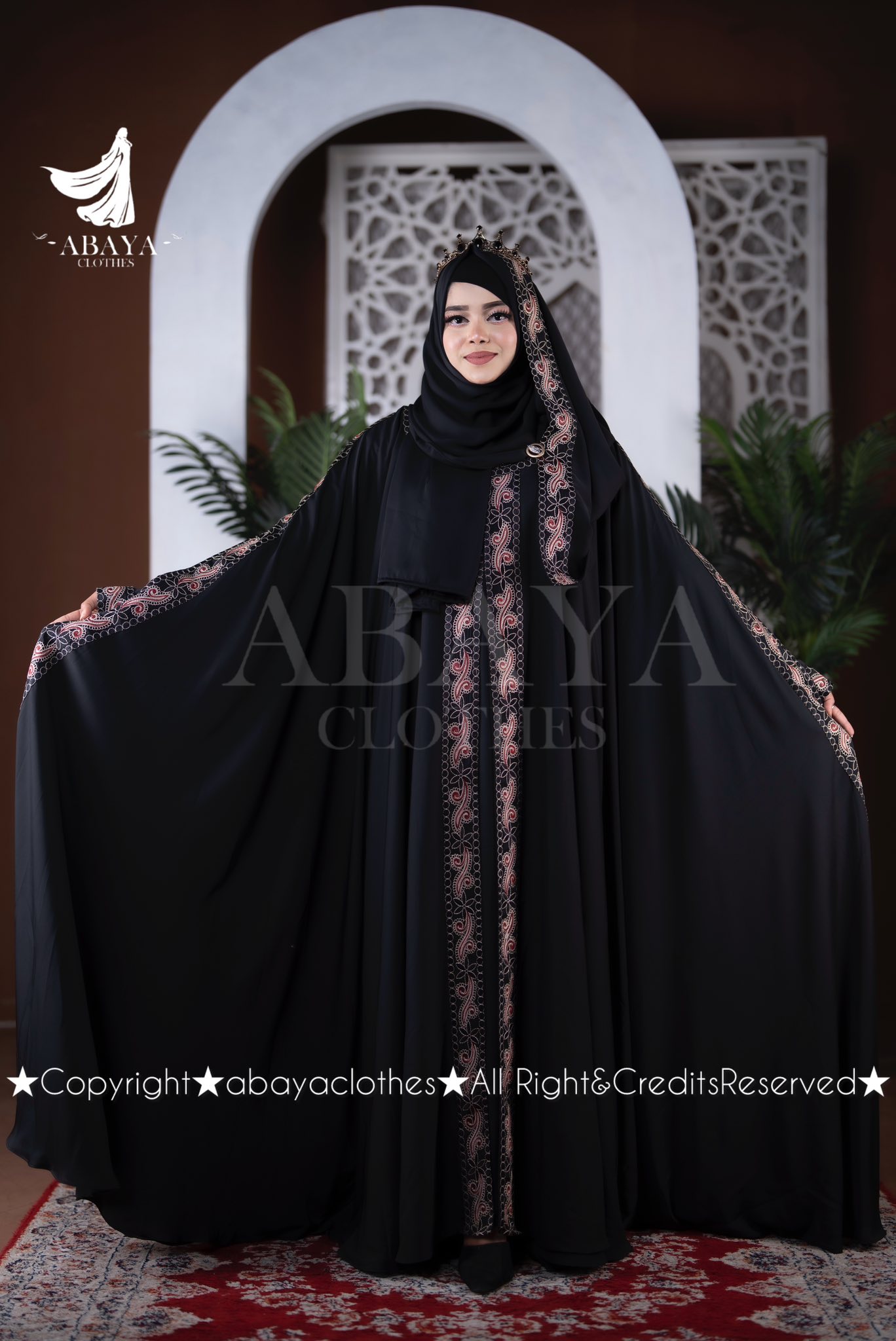 Queen Abaya Black Colour - Image 3