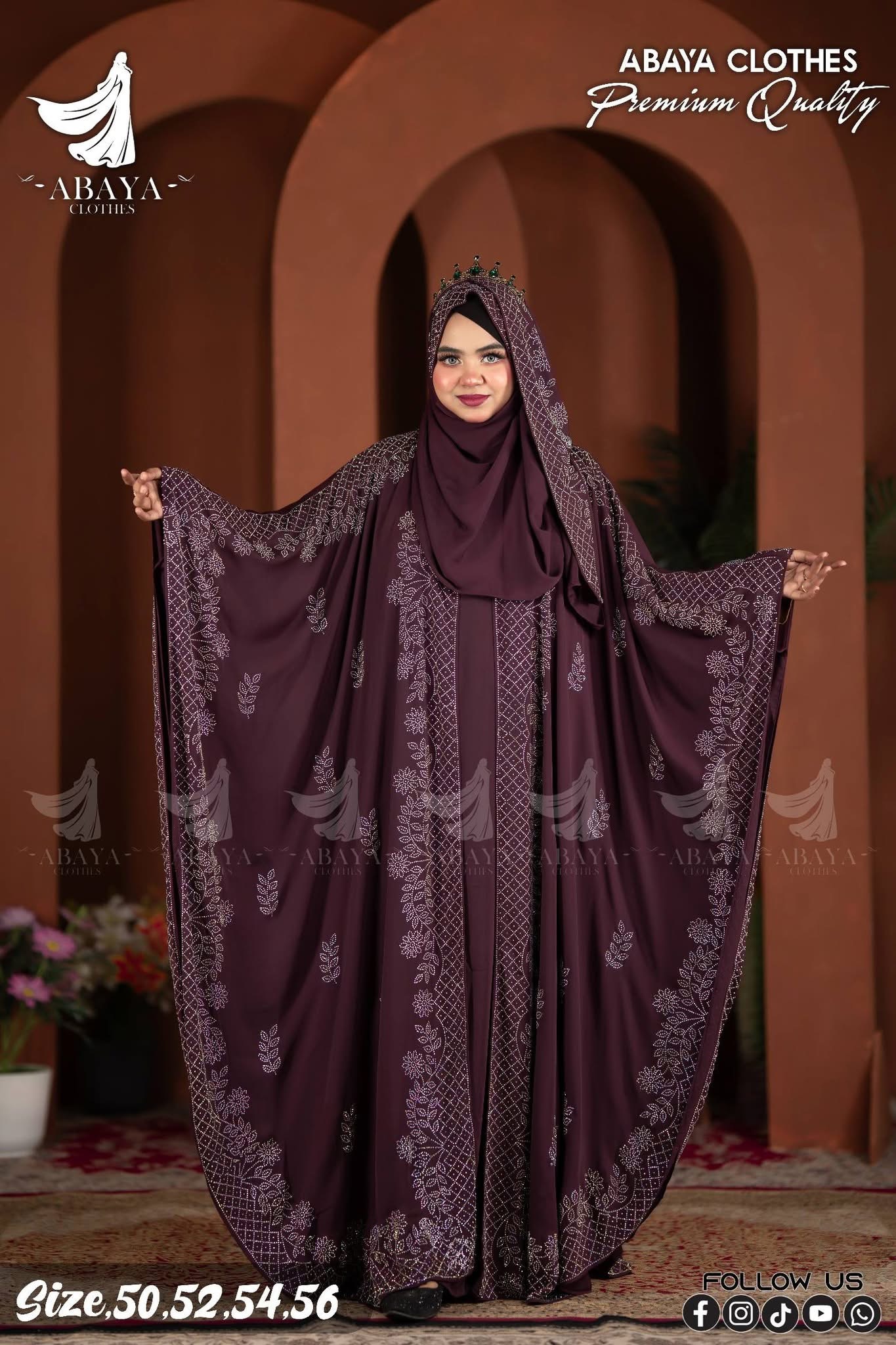 Fulkoli Ston Abaya - Image 3