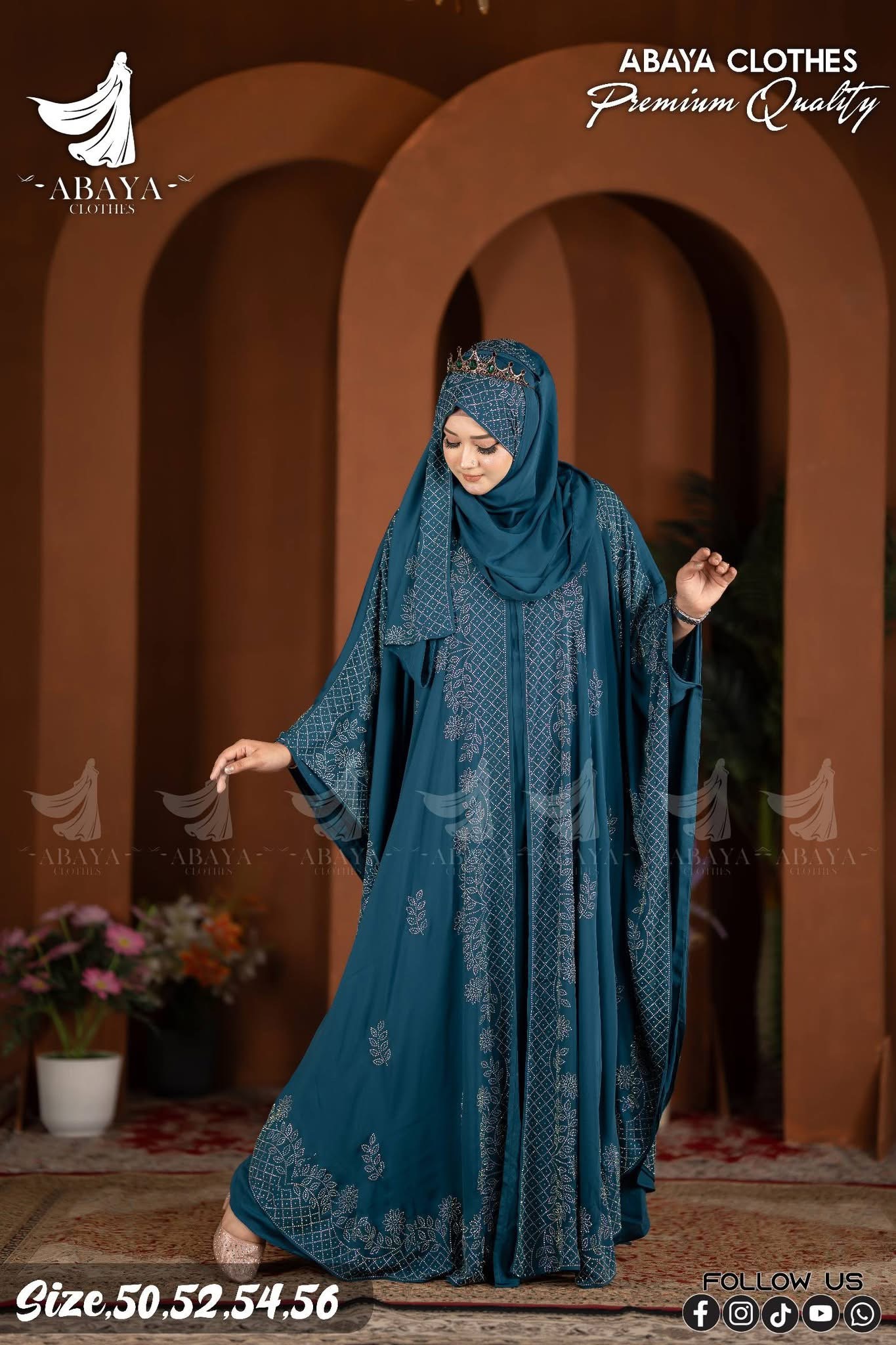 Fulkoli Ston abaya Tore Colour - Image 2