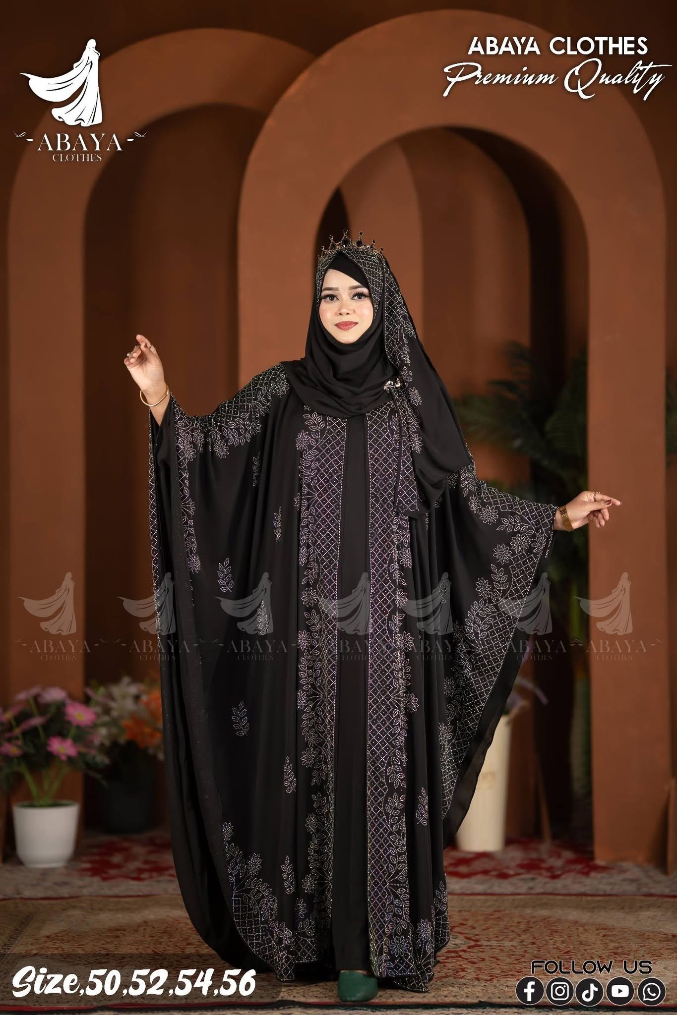 Fulkoli Ston Abaya - Image 2
